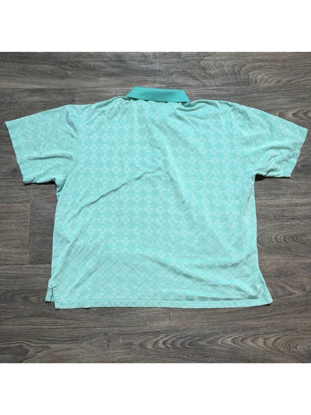 Alabamas RTJ Robert Trent Jones XL Polo Shirt Mint Green Diamond Golf Preppy - Picture 3 of 10